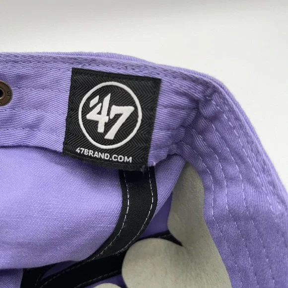 Gwinnett Stripers Hat Cap Strap Back Womens One Size Purple MLB 47 Brand NEW - Picture 8 of 8